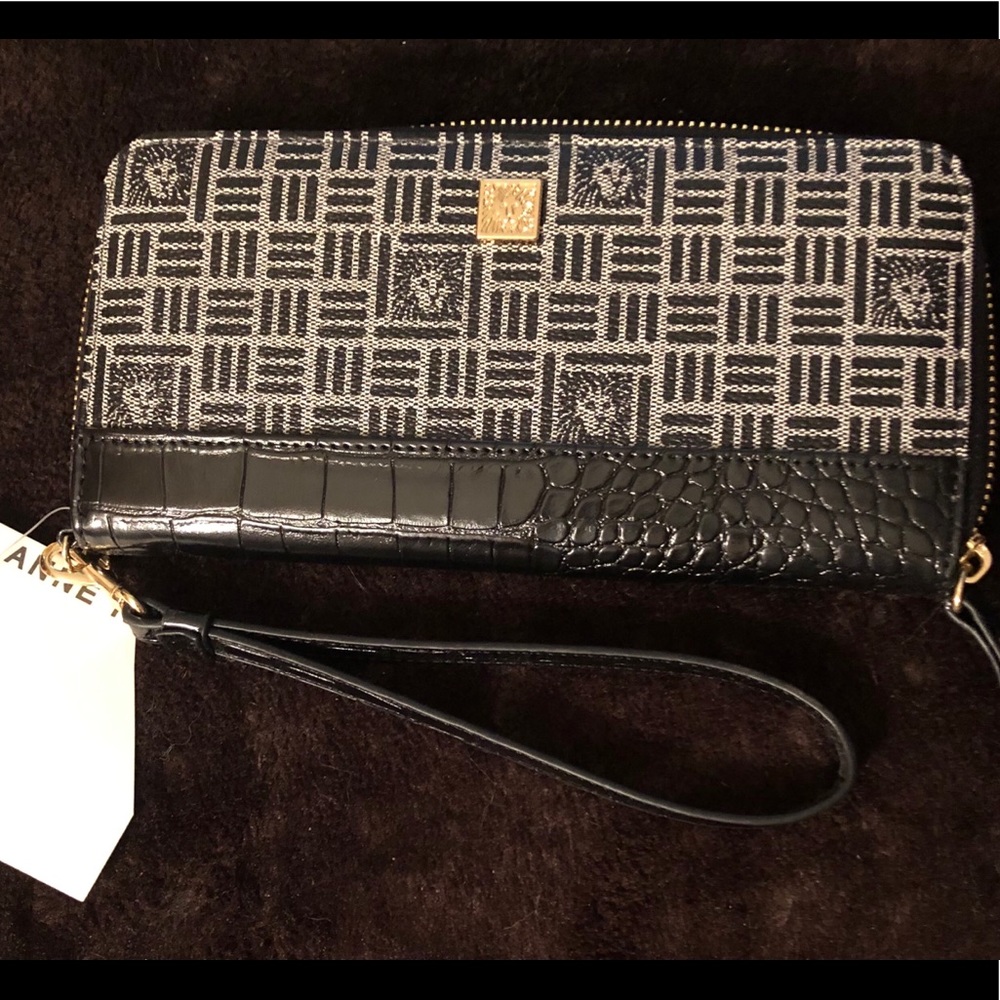 Anne Klein Lion Logo Wristlet Wallet!